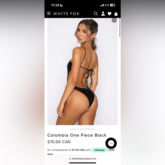 Colombia One Piece Black - Picture 3 of 5